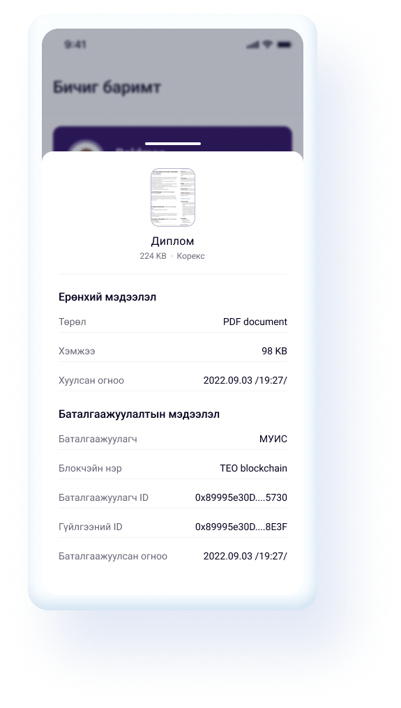 App mockup